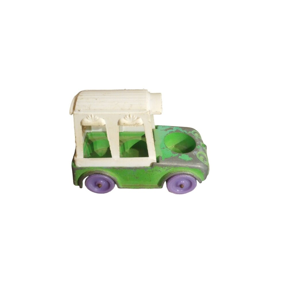 Vintage Car Tootsie Toy 1967 Green Die Cast Plastic 60s Automobile